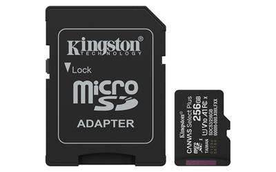 Kingston Canvas Select Plus/Micro SDXC/256GB/UHS-I U1 / Class 10/+ Adapter