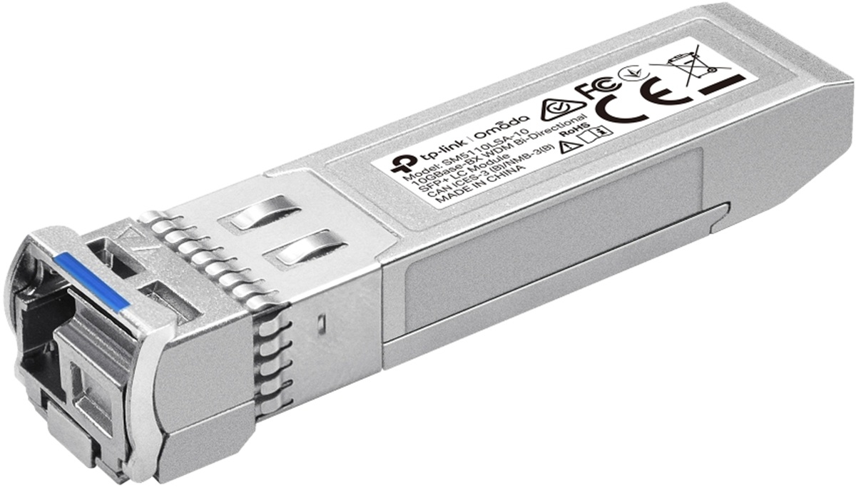 TP-Link SM5110LSA-10 - Omada Optical Module, SM, SFP+, 10G, 2x LC, Bi-Directional, 10km