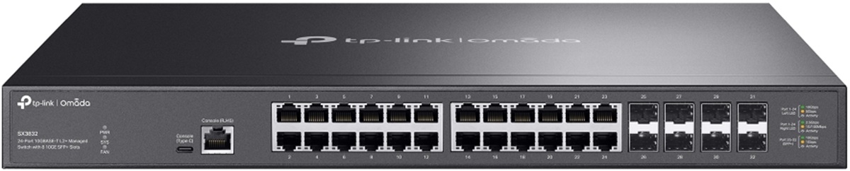 TP-Link SX3832 - Omada 24-Port 10G L2+ Managed Switch with 8 10GE SFP+ slots