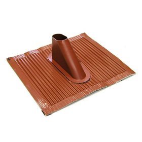 Roof tile for pole 55mm, 45x40cm, red