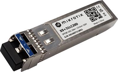 MikroTik XS+31LC20D, SFP28 optical module, Single-Mode, 20km, 25G, 1310nm